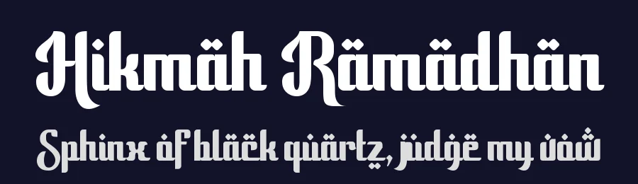 Hikmah Ramadhan by MJB Letters — Decorative Font — thumbnail 2