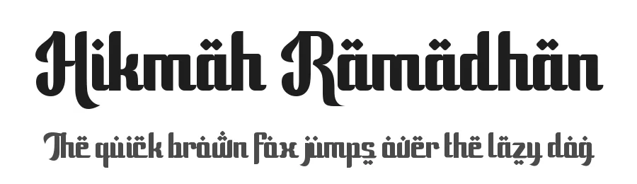 Hikmah Ramadhan by MJB Letters — Decorative Font
