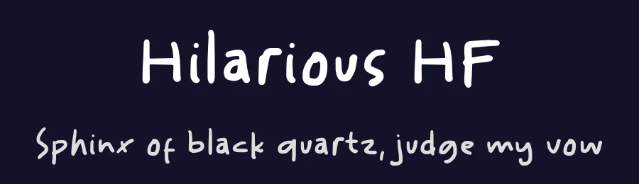 Hilarious HF by Just Handwritten Font — Script Handwritten Font — thumbnail 2