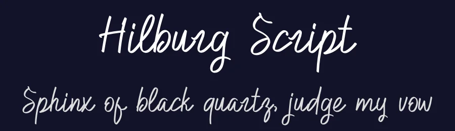 Hilburg Script by MJB Letters — Script Handwritten Font — thumbnail 2