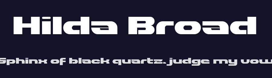 Hilda Broad by Mickey Rossi — Display Font — thumbnail 2