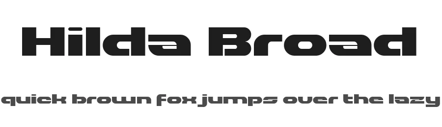 Hilda Broad by Mickey Rossi — Display Font