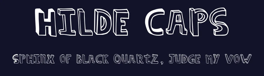 Hilde Caps by JOEBOB graphics — Decorative Font — thumbnail 2