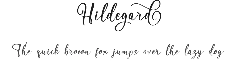Hildegard by Debut Studio — Script Handwritten Font