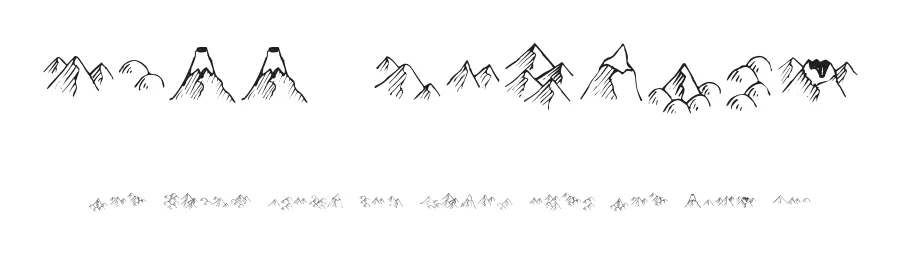 Hill Country by Cumberland Fontworks — Dingbats Font