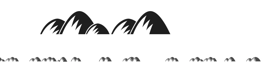 Hills by Vladimir Nikolic — Dingbats Font