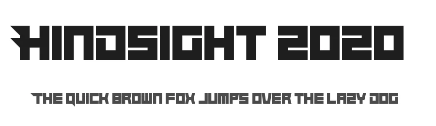 Hindsight 2020 by Chequered Ink — Display Font