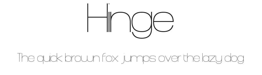 Hinge by Bud White β Sans Serif Font