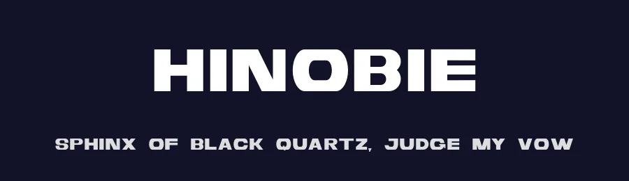 Hinobie by Rahma Tillah — Sans Serif Font — thumbnail 2