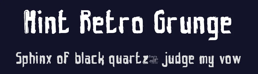Hint Retro Grunge by Fontscafe.com — Decorative Font — thumbnail 2
