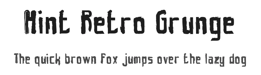 Hint Retro Grunge by Fontscafe.com β Decorative Font