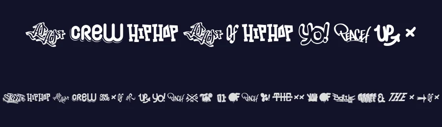 Hip Hop Lab 1 by Qkila — Dingbats Font — thumbnail 2