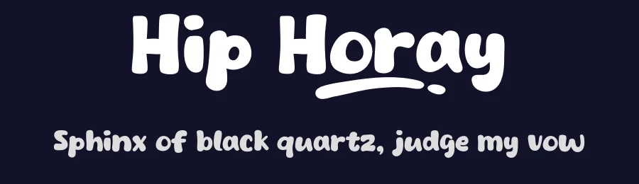 Hip Horay by Khurasan — Decorative Font — thumbnail 2