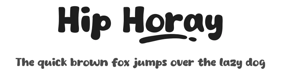 Hip Horay by Khurasan — Decorative Font