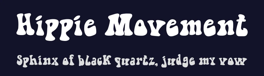 Hippie Movement by Galdino Otten Fonts — Decorative Font — thumbnail 2