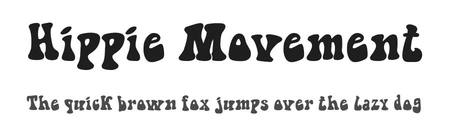 Hippie Movement by Galdino Otten Fonts — Decorative Font