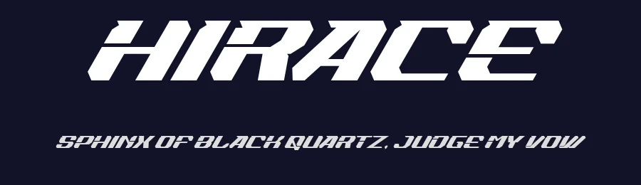 Hirace by Din Studio — Display Font — thumbnail 2