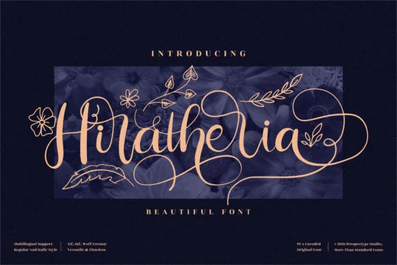 Hiratheria Font by Perspectype — Script Handwritten Font