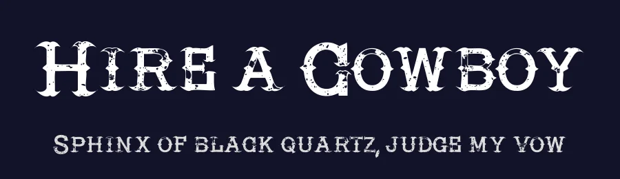 Hire a Cowboy by Fontmonger — Decorative Font — thumbnail 2