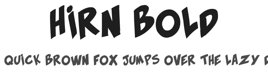 Hirn Bold by Laurent Hirn — Decorative Font