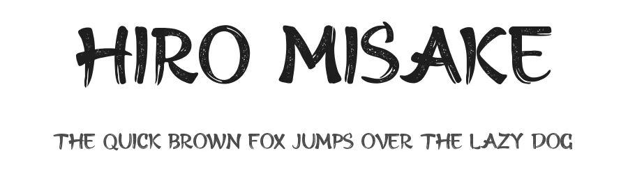 Hiro Misake by UI Creative β Decorative Font