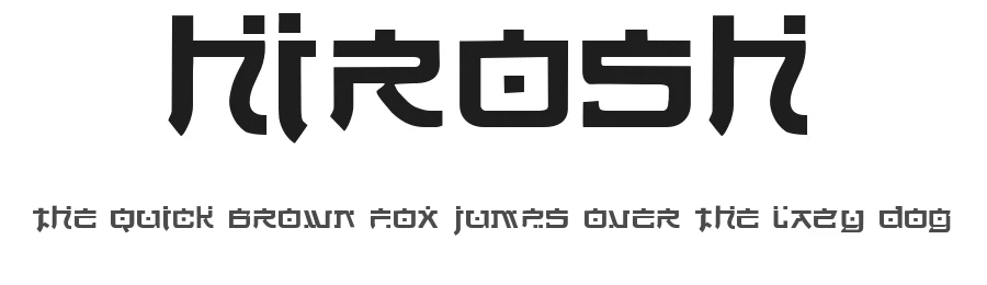 Hirosh by Jonathan Smith — Decorative Font