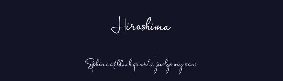 Hiroshima by Basni.std — Script Handwritten Font — thumbnail 2