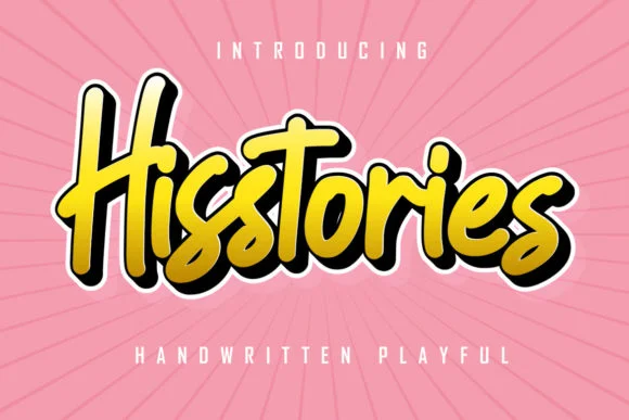 Hisstories Font by Skiiller Studio — Script Handwritten Font