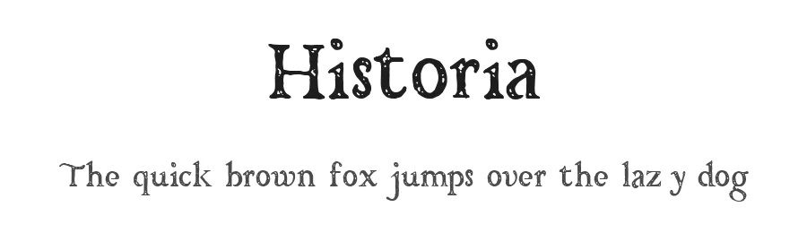 Historia by Burntilldead Typefoundry — Decorative Font