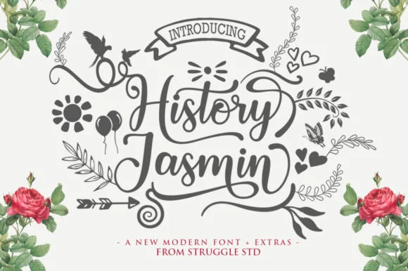 History Jasmin Font by Struggle Studio — Script Handwritten Font
