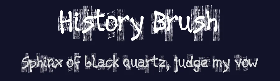 History Brush by Atrax — Decorative Font — thumbnail 2
