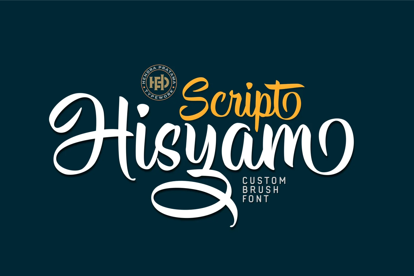 Hisyam Font by hptypework β Script Handwritten Font