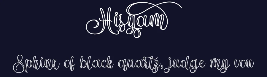 Hisyam by FallenGraphic Studio — Script Handwritten Font — thumbnail 2