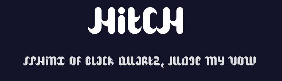 Hitch by Peter Fritzsche — Decorative Font — thumbnail 2
