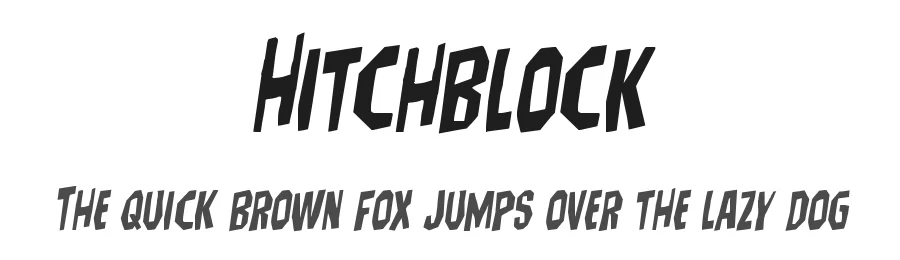 Hitchblock by Iconian Fonts β Decorative Font