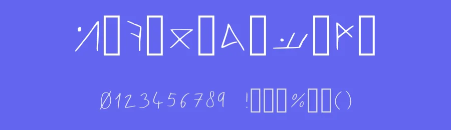 Hjorian Runes by junkfilledbrain — Dingbats Font — thumbnail 3