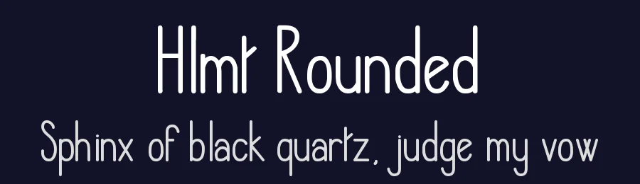 Hlmt Rounded by Heather T. — Sans Serif Font — thumbnail 2