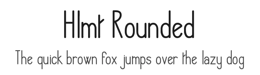 Hlmt Rounded by Heather T. โ Sans Serif Font