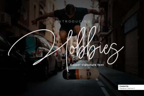 Hobbies Font by Maulana Creative — Script Handwritten Font