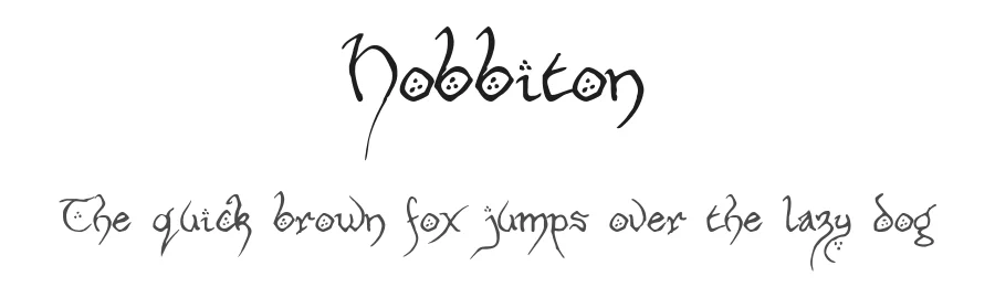 Hobbiton by Nancy Lorenz — Dingbats Font