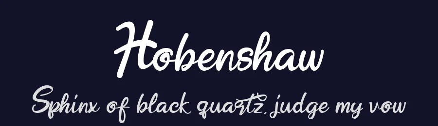 Hobenshaw by Letterara — Script Handwritten Font — thumbnail 2