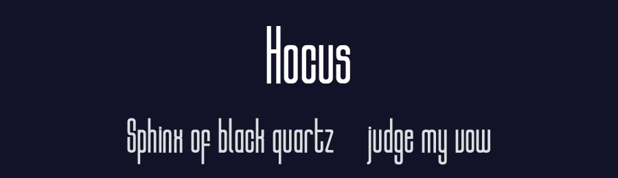 Hocus by highandrising — Sans Serif Font — thumbnail 2