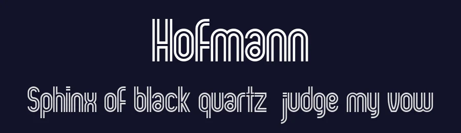 Hofmann by Vladimir Nikolic — Sans Serif Font — thumbnail 2