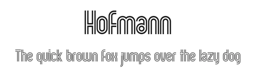 Hofmann by Vladimir Nikolic β Sans Serif Font