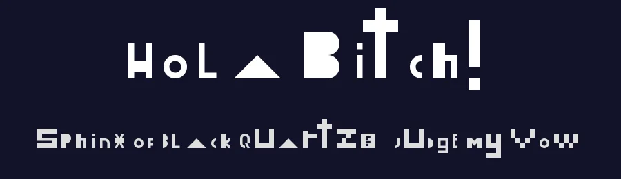 Hola Bitch! by Ramiro Baldivieso — Display Font — thumbnail 2
