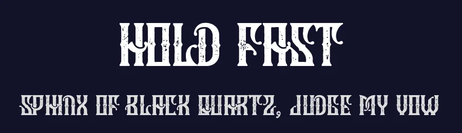 Hold Fast by Woodcutter — Decorative Font — thumbnail 2