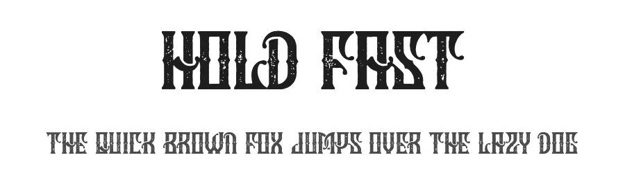 Hold Fast by Woodcutter — Decorative Font