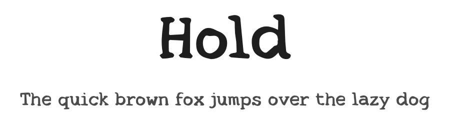 Hold