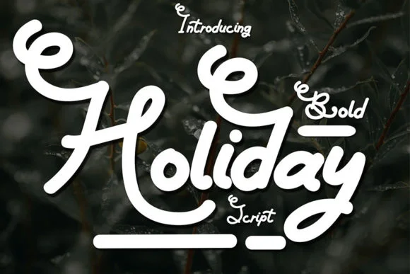 Holiday Font by Mr.Soon Design by Mr.Soon Design — Script Handwritten Font