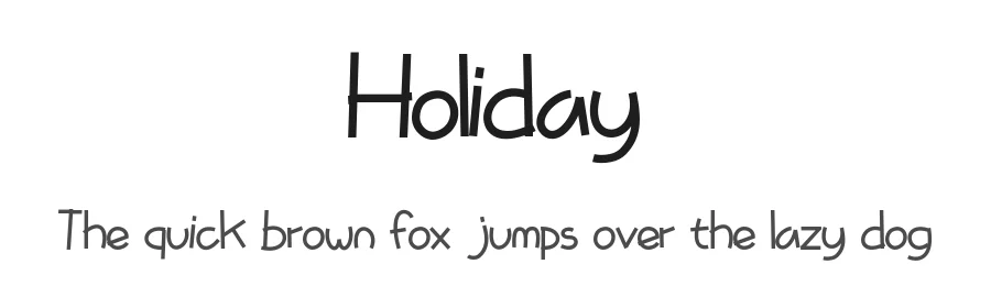 Holiday by Typeting Studio — Decorative Font